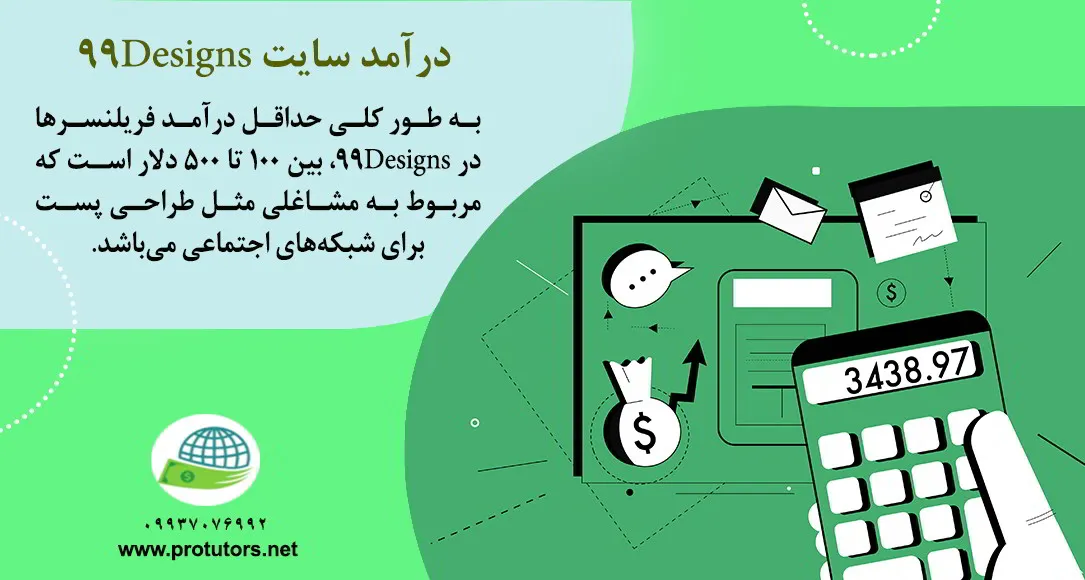 درآمد سایت 99Designs چقدر است؟